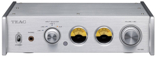 Teac AX-505 stereofrstrkare med Hypex-moduler, silver i gruppen Frstrkare / Stereofrstrkare hos Ljudfokus.se (350AX505S)