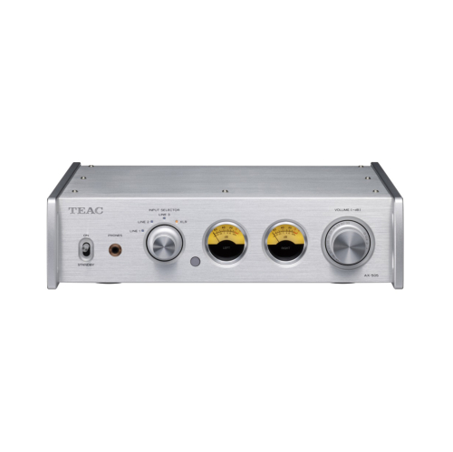 Teac AX-505 stereoförstärkare med Hypex-moduler, silver i gruppen Förstärkare / Stereoförstärkare hos Ljudfokus.se (350AX505S)