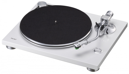 Teac TN-3B vinylspelare med RIAA & USB digitalisering, vit i gruppen Vinyl / Vinylspelare hos Ljudfokus.se (350TN3BW)