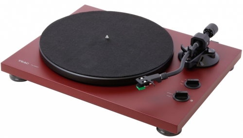 Teac TN-400BT skivspelare med Bluetooth & USB, mattrd i gruppen Vinyl / Vinylspelare hos Ljudfokus.se (350TN400BTMR)
