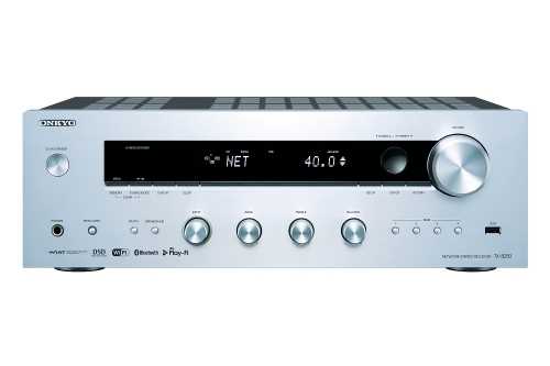 Onkyo TX-8250 frstrkare med ntverk, silver i gruppen Frstrkare / Stereofrstrkare hos Ljudfokus.se (350TX8250S)