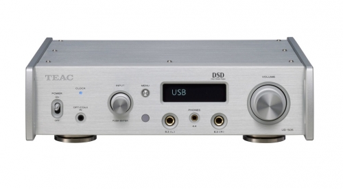 Teac UD-505 DAC med hrlursfrstrkare, silver i gruppen Mediaspelare / DAC hos Ljudfokus.se (350UD505S)