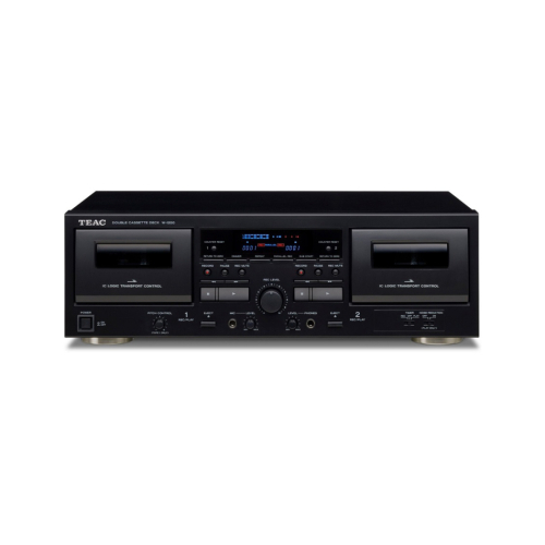 Teac W-1200 dubbel-kassettdäck med digitalisering i gruppen Mediaspelare / Bluray-spelare & Mediaspelare hos Ljudfokus.se (350W1200)