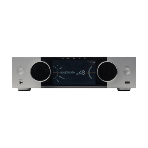 Onkyo Muse Y-40 streamingförstärkare med HDMI & Phono, silver i gruppen Multiroom / Streamingförstärkare hos Ljudfokus (350Y40S)