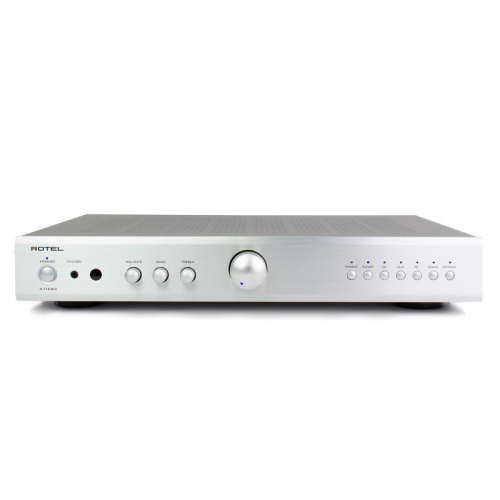 Rotel A11 MKII stereofrstrkare med DAC, RIAA-steg & Bluetooth, silver i gruppen Frstrkare / Stereofrstrkare hos Ljudfokus.se (352A11MKIIS)