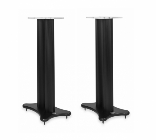 Solid Tech Radius Stand 62, svart hgtalarstativ med svarta ben i gruppen Mbler & Fsten / Hgtalarstativ hos Ljudfokus.se (353LS62BLBL)