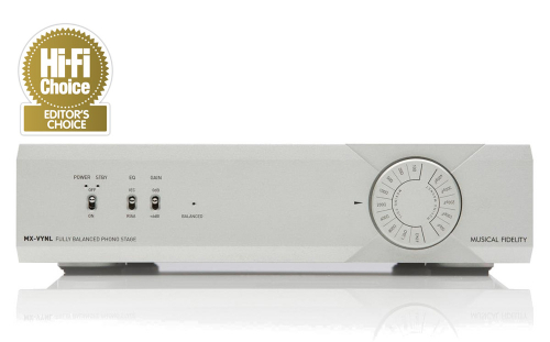 Musical Fidelity MX-VYNL RIAA-steg med XLR fr vinylspelare, silver i gruppen Vinyl / RIAA-steg hos Ljudfokus.se (400MXVYNLS)