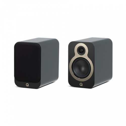 Q Acoustics 3020c stativhgtalare, mattsvart par i gruppen Hgtalare / Stativhgtalare hos Ljudfokus.se (400QA3322)