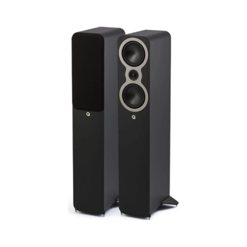 Q Acoustics 3040c golvhögtalare, svart par i gruppen Högtalare / Golvhögtalare hos Ljudfokus (400QA3342)