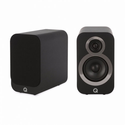 Q Acoustics 3010i stativhgtalare, svart par i gruppen Hgtalare / Stativhgtalare hos Ljudfokus.se (400QA3516)