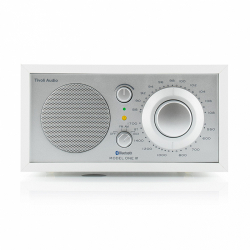 Tivoli Audio Model One BT, bordsradio med Bluetooth vit/silver i gruppen Mediaspelare / Radio hos Ljudfokus.se (404TAM1BTWH)