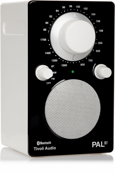 Tivoli Audio PAL BT, FM-radio med Bluetooth, svart/vit i gruppen Hgtalare / Bluetooth hgtalare hos Ljudfokus.se (404TAPALBTB)