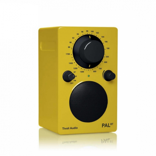Tivoli Audio PAL BT gen 2, vattentlig FM-radio med Bluetooth, gul i gruppen Mediaspelare / Radio hos Ljudfokus.se (404TAPALBTG2Y)