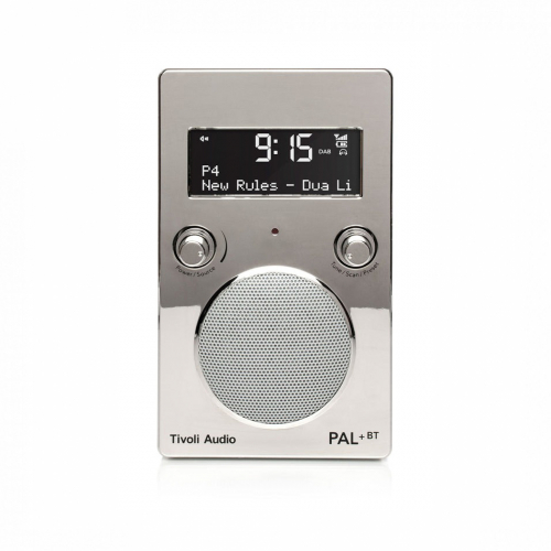 Tivoli Audio PAL+ BT gen 2, vattentlig DAB/FM-radio med Bluetooth, krom i gruppen Mediaspelare / Radio hos Ljudfokus.se (404TAPPBTG2CH)
