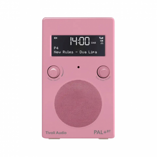 Tivoli Audio PAL+ BT gen 2, vattentlig DAB/FM-radio med Bluetooth, rosa i gruppen Mediaspelare / Radio hos Ljudfokus.se (404TAPPBTG2P)
