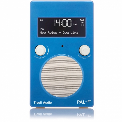 Tivoli Audio PAL+ BT, DAB/FM-radio med Bluetooth, blå/vit i gruppen Högtalare / Bluetooth högtalare hos Ljudfokus.se (404TAPPBTGBL)