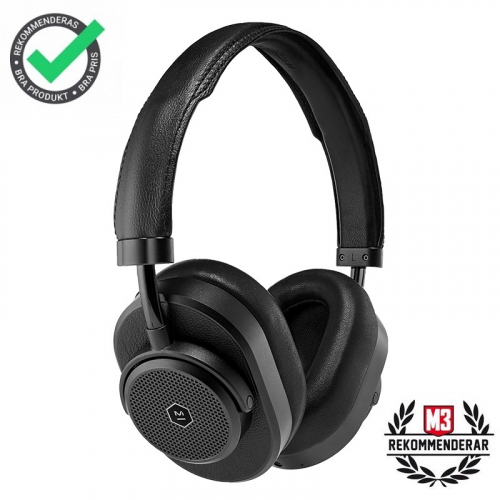Master & Dynamic MW65 Over-Ear hrlurar med brusreducering, Svart/svart i gruppen Hrlurar / Trdlsa hrlurar hos Ljudfokus.se (656MW65B1)