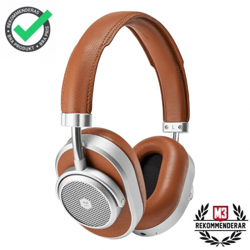 Master & Dynamic MW65 Over-Ear hrlurar med brusreducering, Silver/brun i gruppen Hrlurar / Over-ear hrlurar hos Ljudfokus.se (656MW65S2)