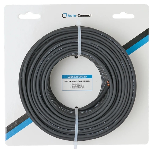 Auto-Connect OFC-Högtalarkabel 2x2.5 mm², 20 meter i gruppen Kablar / Högtalarkablar hos Ljudfokus.se (720L2SC225OFC20)