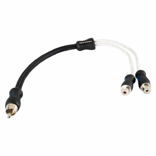 Auto-Connect Level 3 RCA-Y 1M2F Subwoofer Y-kabel, 0.3 meter i gruppen Kablar / Subwooferkablar hos Ljudfokus.se (720RCAYL3F)