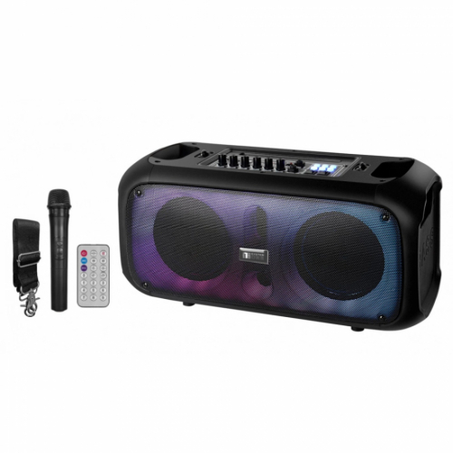 System One PartyBox 26 bärbar partyhögtalare med Bluetooth & karaoke i gruppen Högtalare / Bluetooth högtalare hos Ljudfokus.se (815PBF26B)