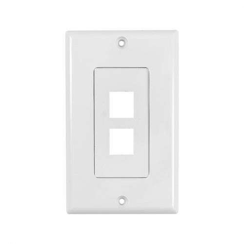 System One WP802 Wallplate, med 2 uttag i gruppen Installation / Installation Tillbehr hos Ljudfokus.se (815WP802)