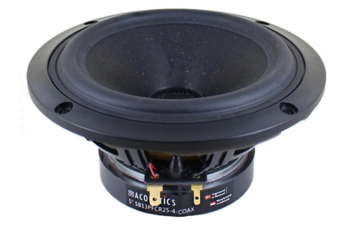 SB Acoustics SB13PFCR25-4-COAX högtalarelement koaxial 150.5 mm i gruppen Byggsats / Högtalarelement hos Ljudfokus.se (832SB13PFCR254COAX)