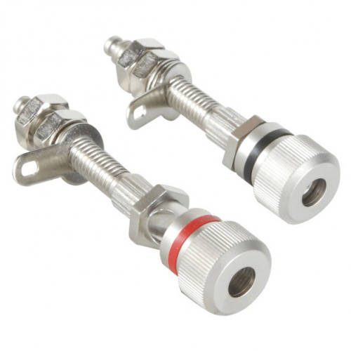 Dayton Audio BPA3-8 Hgtalarterminaler Satin Nickel, par i gruppen Kablar / Kontakter & Adapterpluggar hos Ljudfokus.se (860BPA38SN)