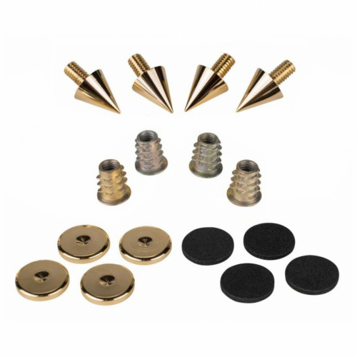 Dayton Audio DSS2-Gold spikes i metall, 4-pack i gruppen Tillbehr / Vibrationsdmpning hos Ljudfokus.se (860DSS2G)