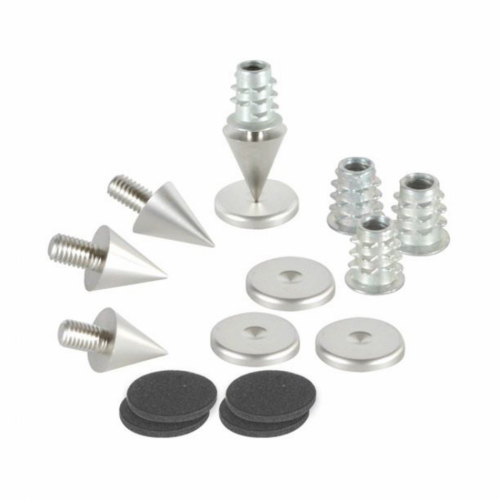 Dayton Audio DSS2-Satin Nickel spikes i metall, 4-pack i gruppen Tillbehr / Vibrationsdmpning hos Ljudfokus.se (860DSS2SN)