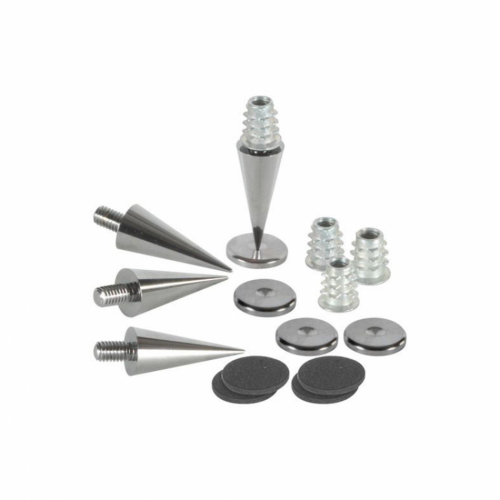 Dayton Audio DSS3-SN spikes 4-pack, Black Chrome i gruppen vrigt / Vibrationsdmpning hos Ljudfokus.se (860DSS3BC)