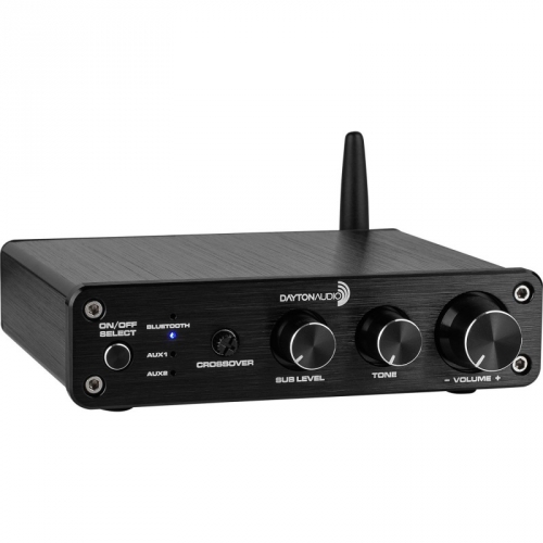 Dayton Audio DTA-2.1BT2 kompakt stereoförstärkare med Bluetooth & substeg i gruppen Förstärkare / Stereoförstärkare hos Ljudfokus.se (860DTA21BT2)