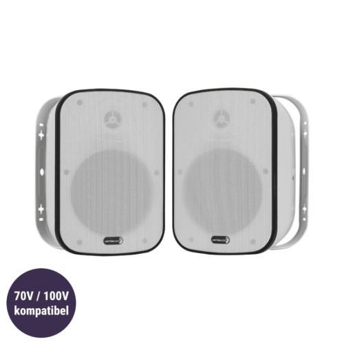 Dayton Audio IO65XTB utomhushögtalare med 100V-stöd, vitt par i gruppen Installationsljud / Vädertåliga högtalare hos Ljudfokus.se (860IO65XTW)