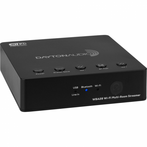Dayton Audio WBA28 Ntverksstreamer med BT, Ethernet & WiFi i gruppen Mediaspelare / Ntverksspelare hos Ljudfokus.se (860WBA28)