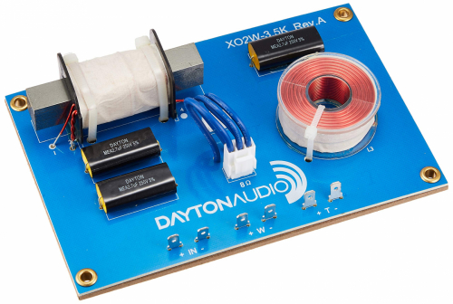 Dayton Audio XO2W-3.5K, delningsfilter 2-vgs i gruppen Byggsats / Delningsfilter hos Ljudfokus.se (860XO2W35K)