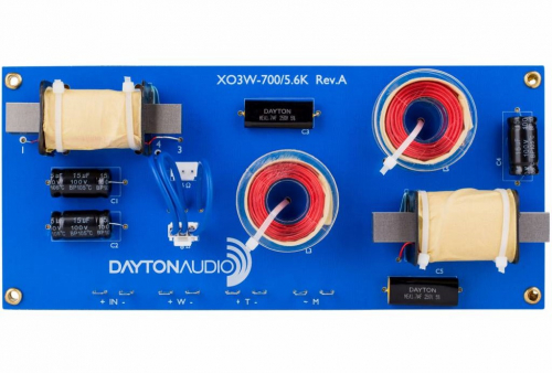 Dayton Audio XO3W-700/5.6K, delningsfilter 3-v�gs i gruppen Bygg sj�lv / Delningsfilter hos Ljudfokus.se (860XO3W70056K)