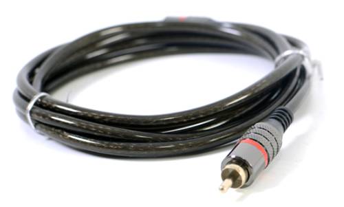 Proson Crystal Smoke Singel RCA-subwooferkabel 2 meter i gruppen Kablar / Analoga ljudkablar hos Ljudfokus.se (991SINGRCA2M)