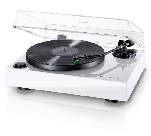 Magnat MTT990 vinylspelare med AT95e-pickup, vit i gruppen Vinyl / Vinylspelare hos Ljudfokus.se (995MTT990CW)