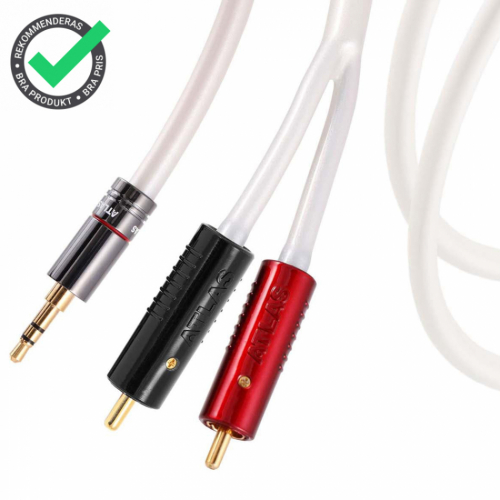 Atlas Element Metik 3.5mm-2RCA Achromatic signalkabel i gruppen Kablar / Analoga ljudkablar hos Ljudfokus.se (ELMEAC35)