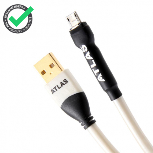 Atlas Element USB A-Micro kabel i gruppen Kablar / Digitala ljudkablar hos Ljudfokus.se (ELUSMIC)