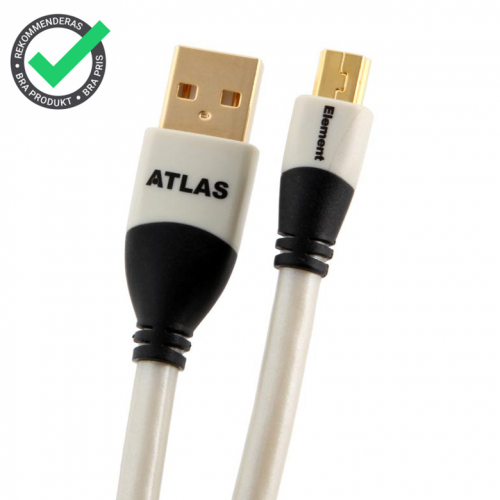 Atlas Element USB A-Mini kabel i gruppen Kablar / Digitala ljudkablar hos Ljudfokus.se (ELUSMIN)