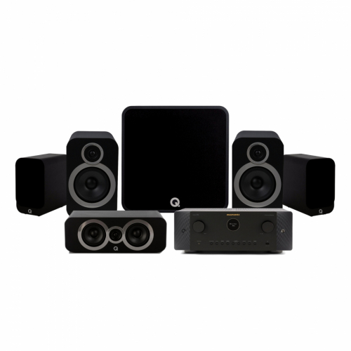 Marantz Cinema 60 & Q Acoustics 3030i Hemmabiopaket 5.1 Svart i gruppen Paket / Hemmabio - Surroundsystem hos Ljudfokus.se (SET3030IPK3)