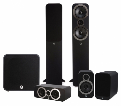 Q Acoustics 3050i Hgtalarpaket Hemmabio 5.1 Svart i gruppen Paket / Hgtalare fr film hos Ljudfokus.se (SET3050IPKT5)