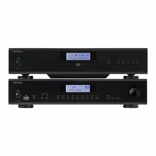 Rotel A14 MKII & CD14 MKII Stereopaket Svart i gruppen Paket / Elektronikpaket - HiFi Stereo hos Ljudfokus.se (SETA14PKT1)