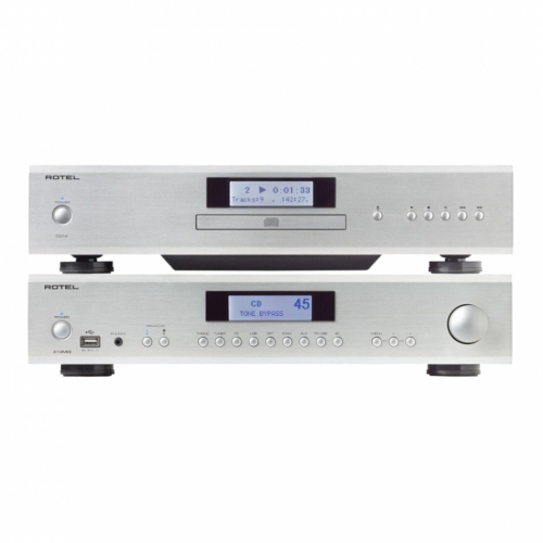 Rotel A14 MKII & CD14 MKII Stereopaket Silver i gruppen Paket / Elektronikpaket - Stereo hos Ljudfokus.se (SETA14PKT2)