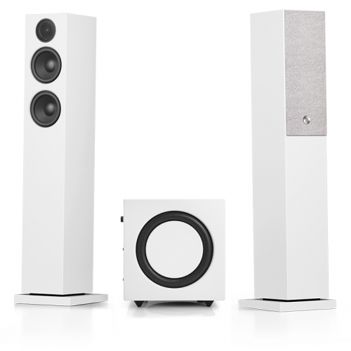 Audio Pro Addon A36 & SW10 Aktivt Högtalarsystem 2.1, vitt i gruppen Högtalare / Aktiva stereohögtalare hos Ljudfokus.se (SETA36PKT2)