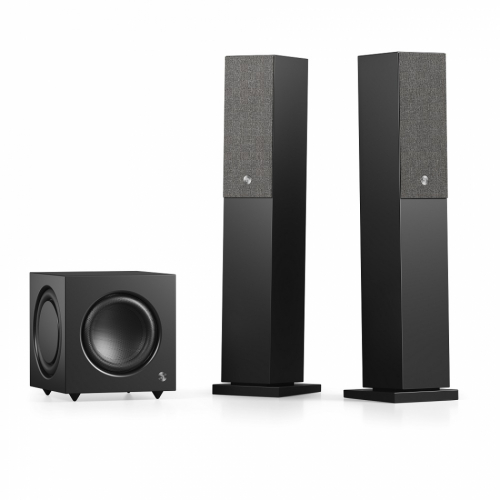 Audio Pro A38 & SW-10 Aktivt Hgtalarsystem 2.1, svart i gruppen Paket / Aktiva Hgtalarsystem hos Ljudfokus.se (SETA38PKT1)