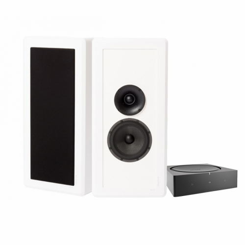 Sonos Amp & DLS Flatbox M-One Vgghgtalare Stereopaket i gruppen Kampanj / Pskrea hos Ljudfokus.se (SETAMPPKT4)