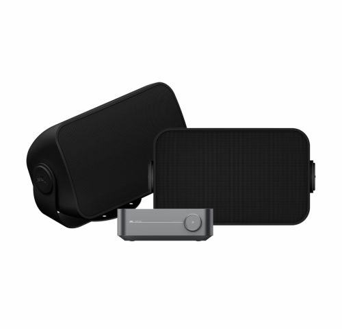 Wiim Amp Pro & Sonos OD Svarta Utomhushgtalare Stereopaket i gruppen Kampanj / Utomhusljud hos Ljudfokus.se (SETAMPPROPKT3)