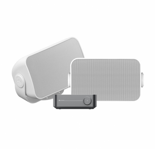 Wiim Amp Pro & Sonos OD Vita Utomhushgtalare Stereopaket i gruppen Kampanj / Utomhusljud hos Ljudfokus.se (SETAMPPROPKT4)